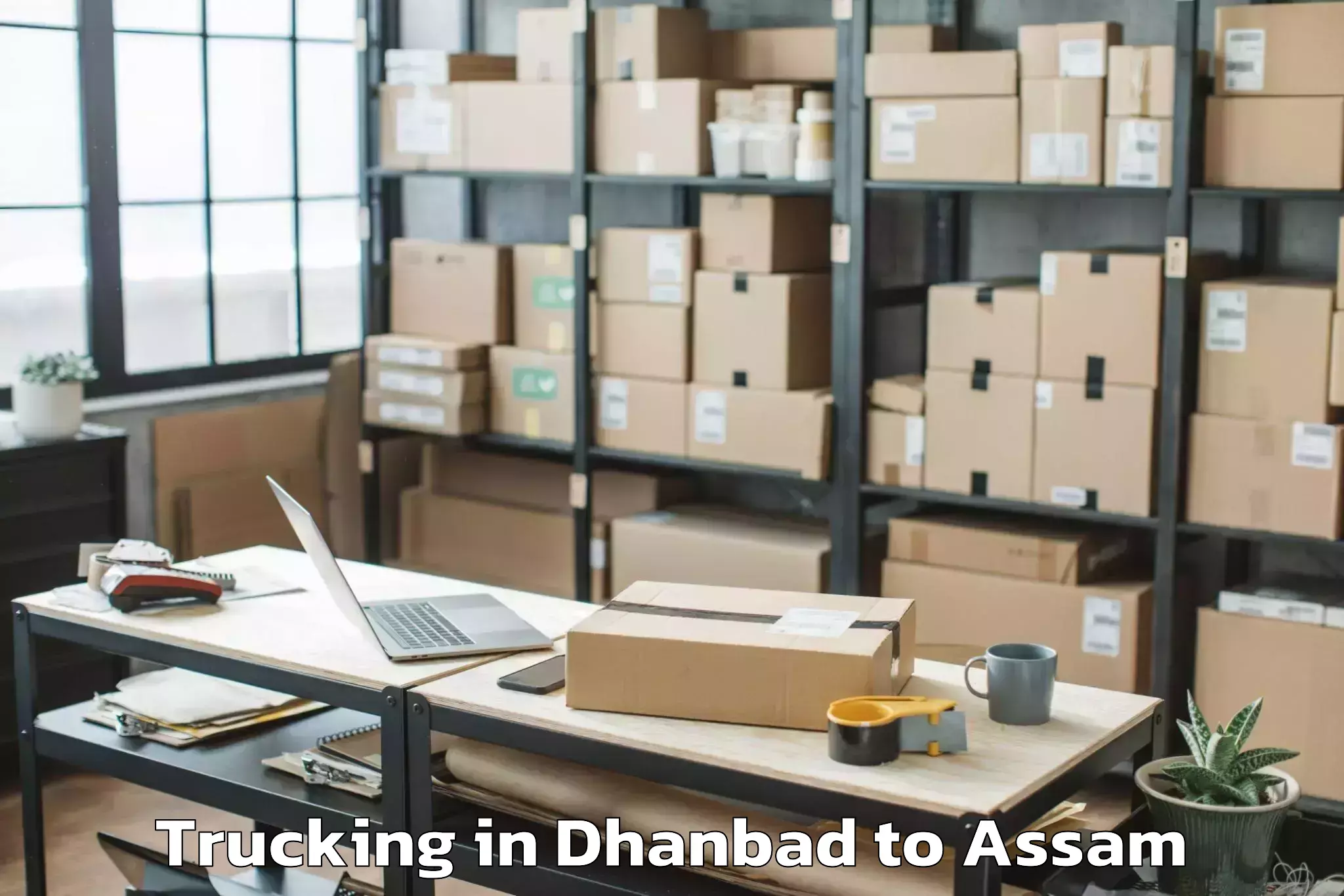 Quality Dhanbad to Sissiborgaon Trucking